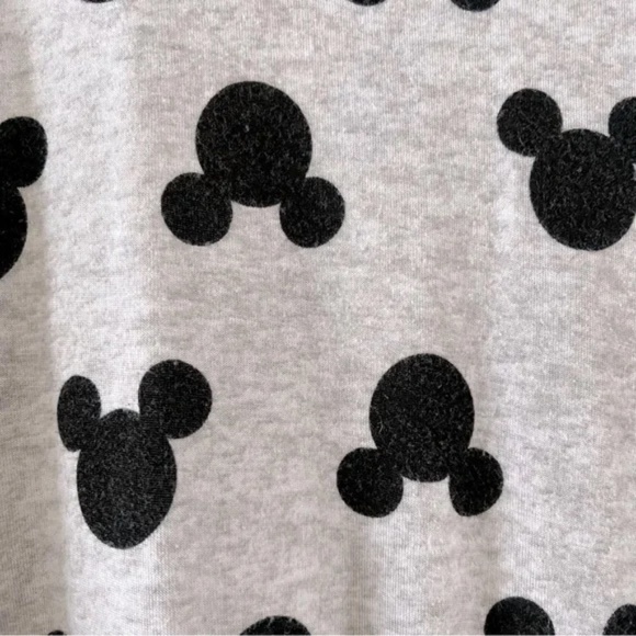 Disney | Gray Black Mickey Mouse Short Sleeve Sleep Pajama Tee, Large - Picture 4 of 6